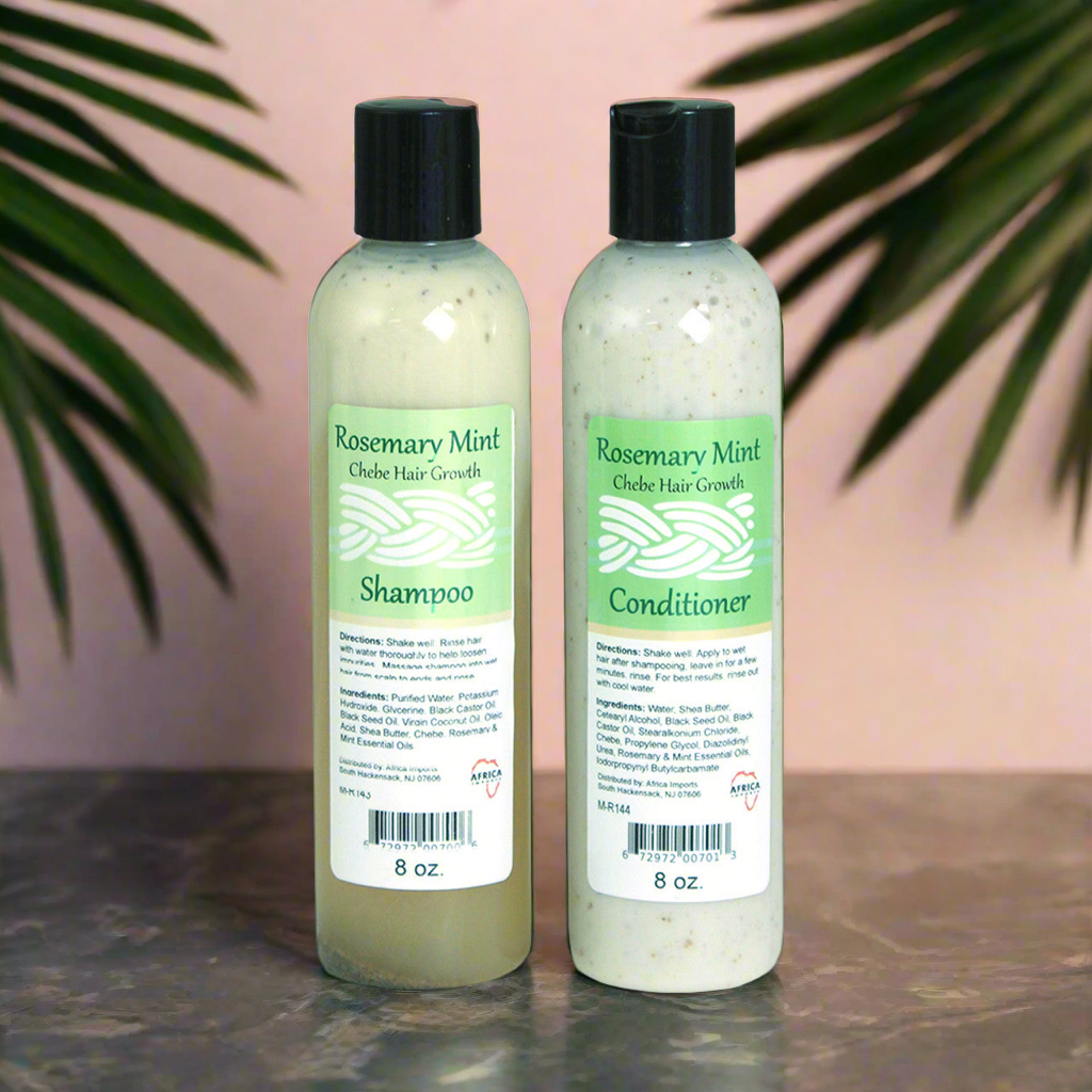 Rosemary Mint Chebe Hair Growth Shampoo & Conditioner Set