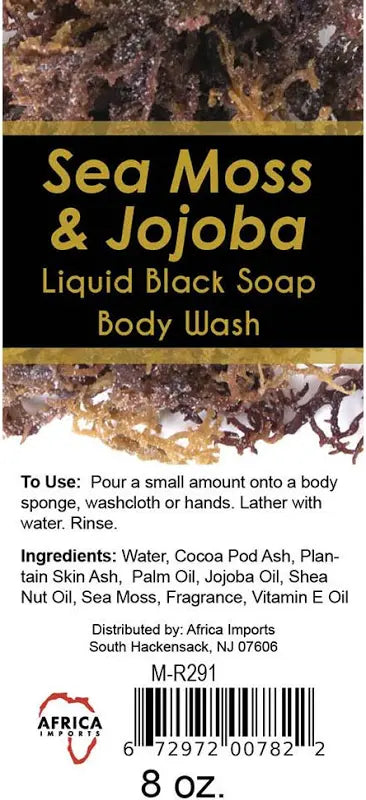 Sea Moss & Jojoba Liquid Black Soap