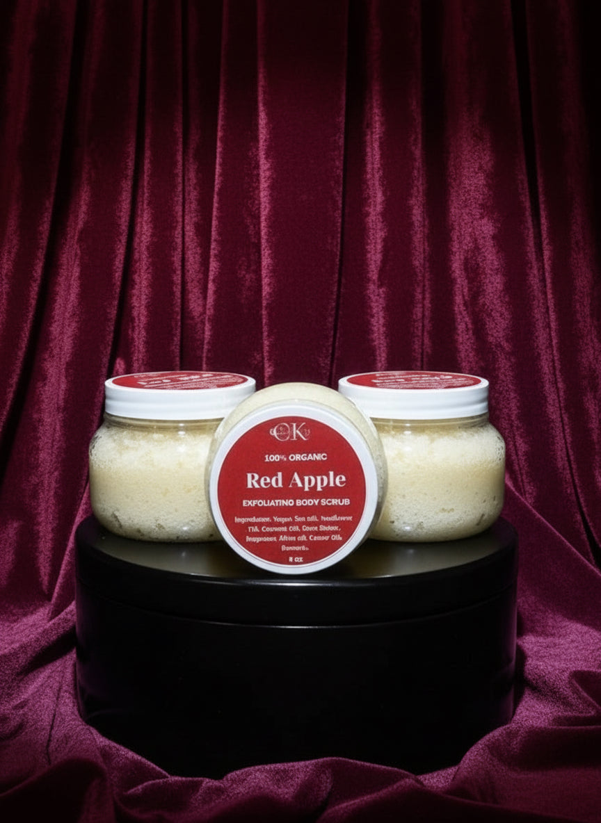 🍎 RED APPLE Sea Moss Body Scrub