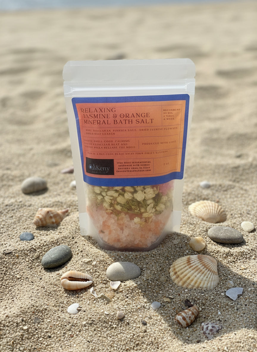 🍊 Relaxing Jasmine & Orange Mineral Bath Salt 🍃