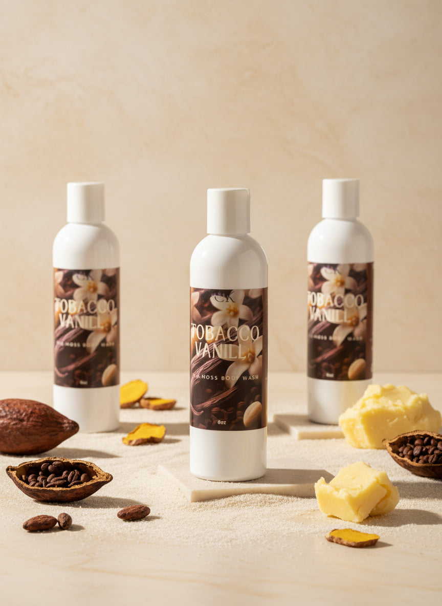 🍨TOBACCO VANILLA Sea Moss Body Wash