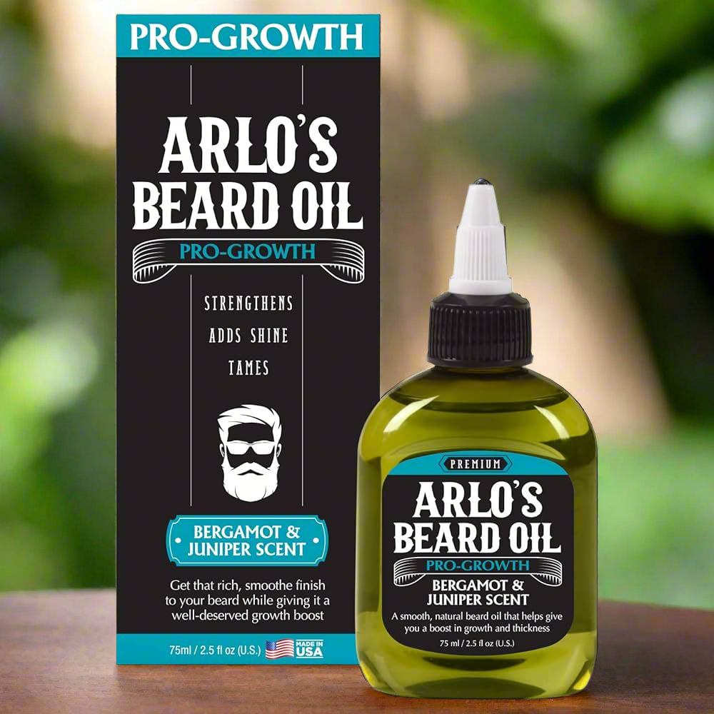 Arlo’s Pro Growth Beard Oil – Citrus Basil/Bergamot & Juniper Scent