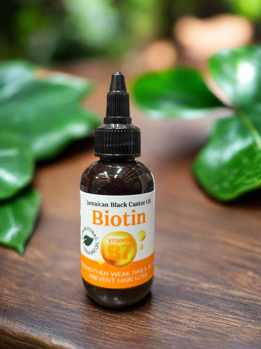 Jamaican Black Castor Oil with Biotin (Vitamin B7)