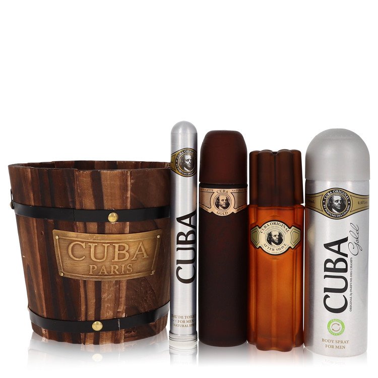 Cuba Gold Cologne by Fragluxe – Gift Set