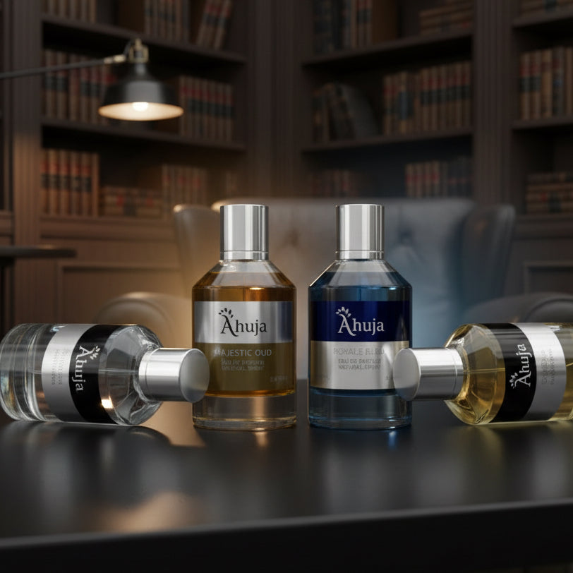 Ahuja Majestic Oud/ Pour Homme/ Daring/ Royal Bleu.