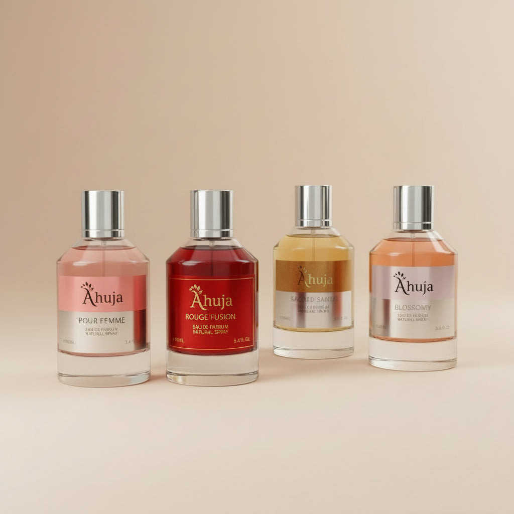 Ahuja Blossomy/Rouge Fusion/Sacred Santal/ Pour Femme