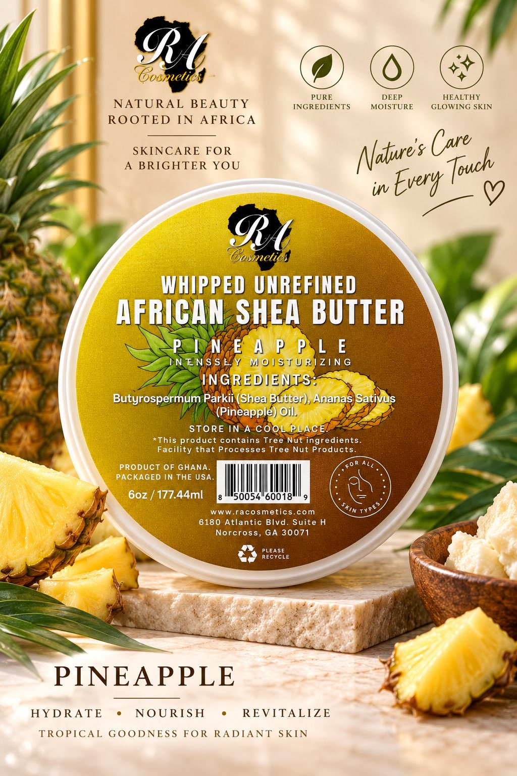 Whipped Unrefined African Shea Butter
