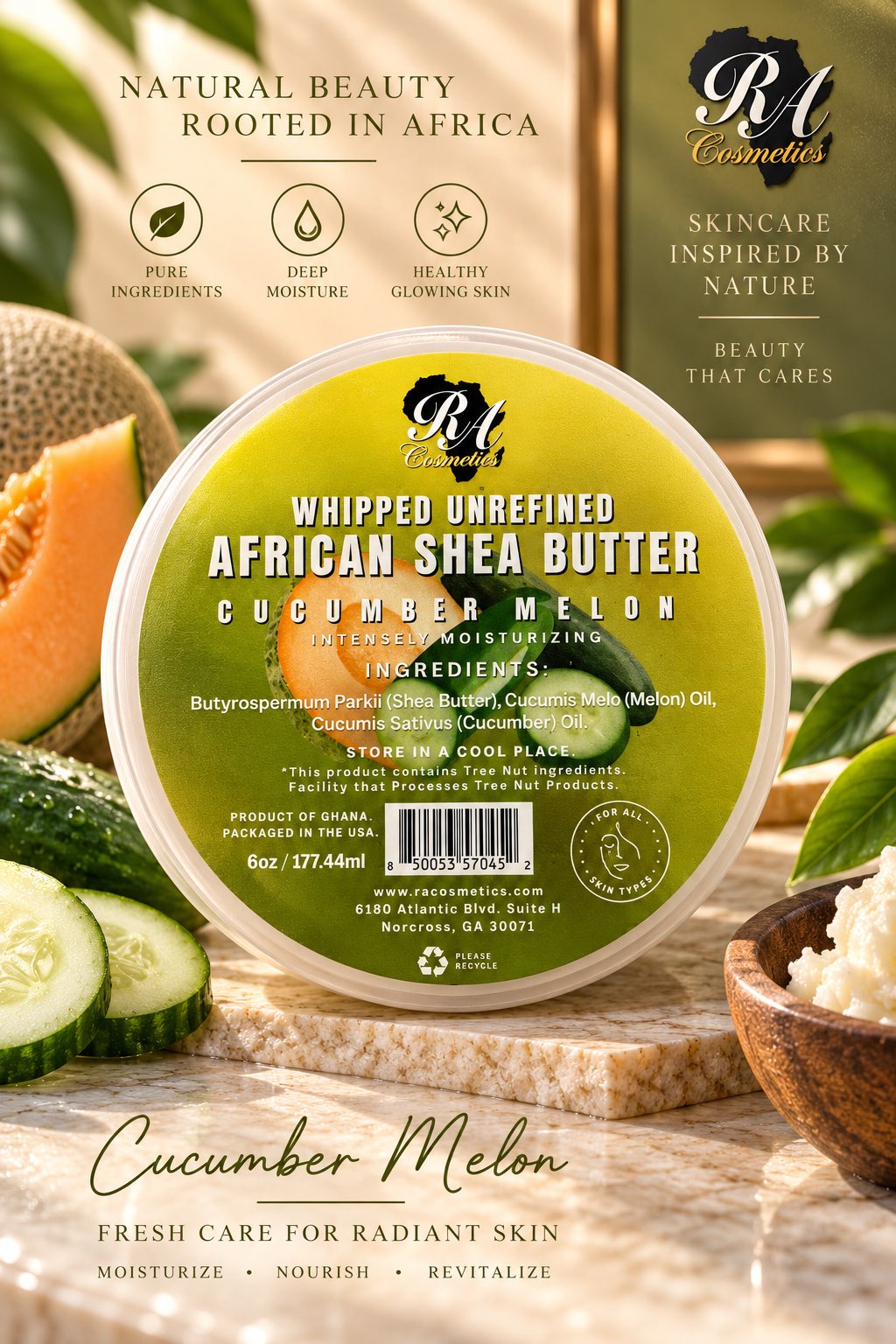 Whipped Unrefined African Shea Butter