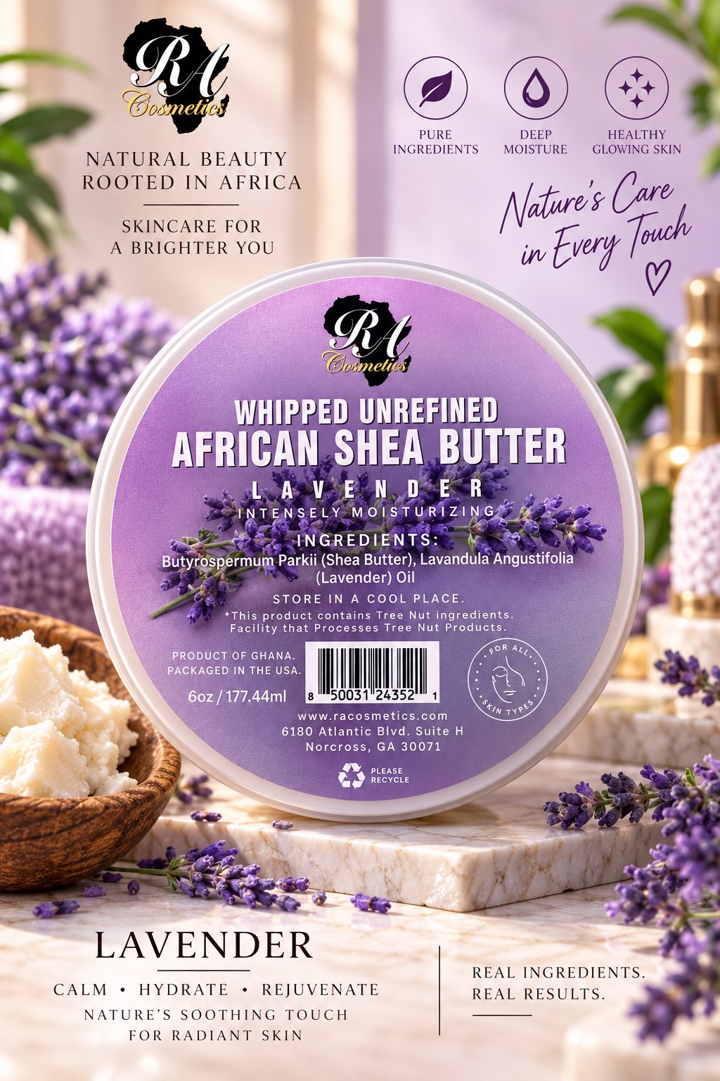 Whipped Unrefined African Shea Butter