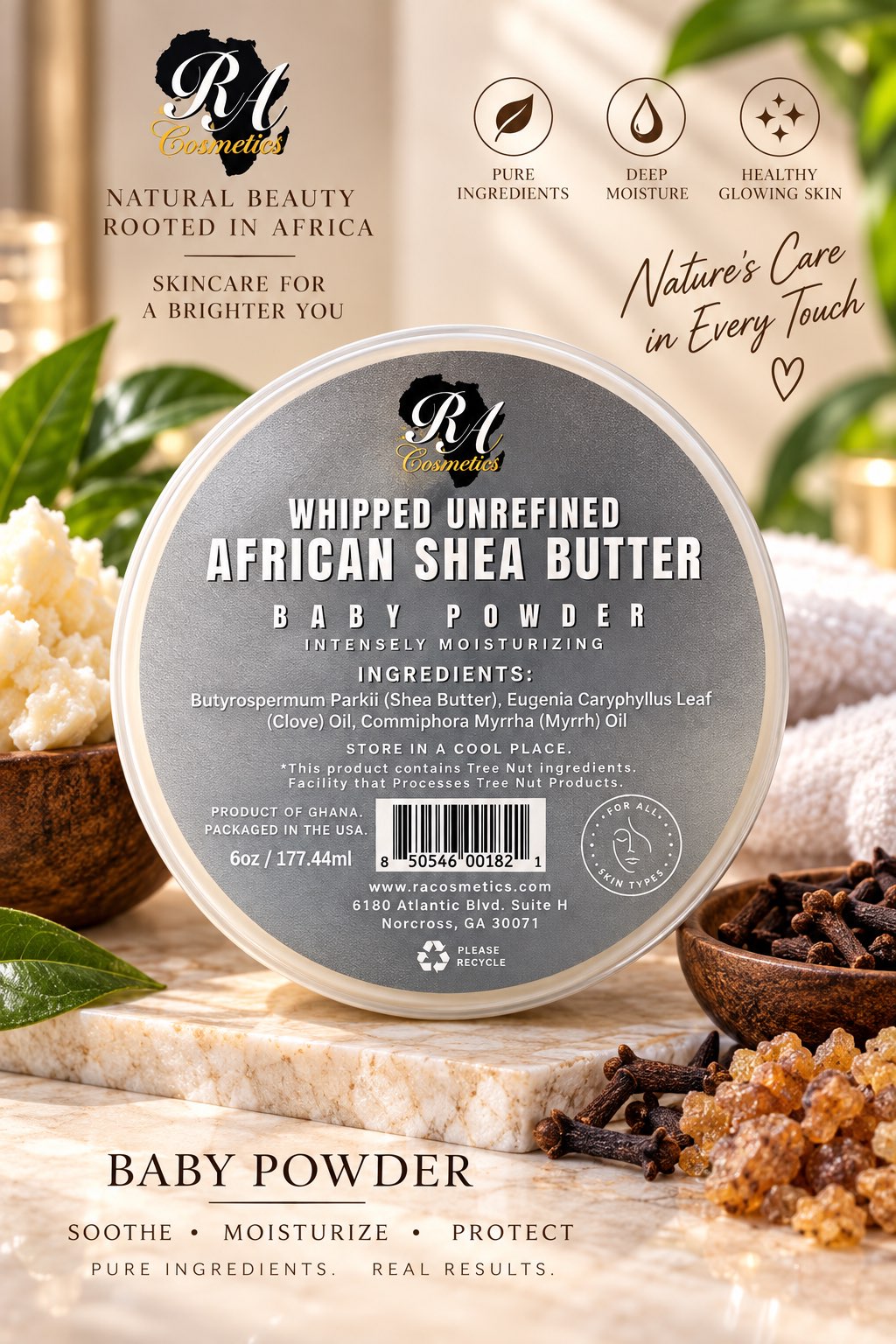 Whipped Unrefined African Shea Butter