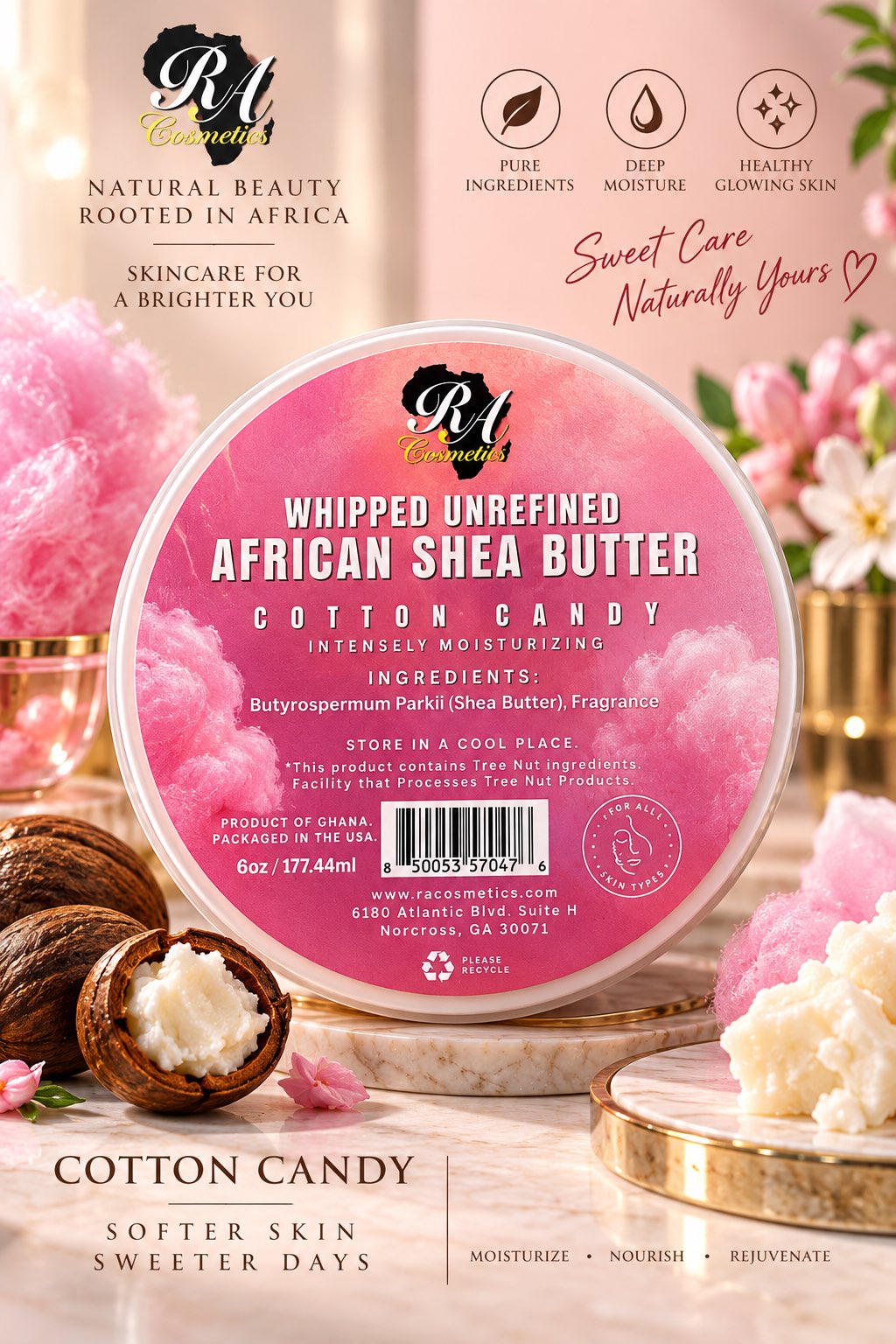 Whipped Unrefined African Shea Butter