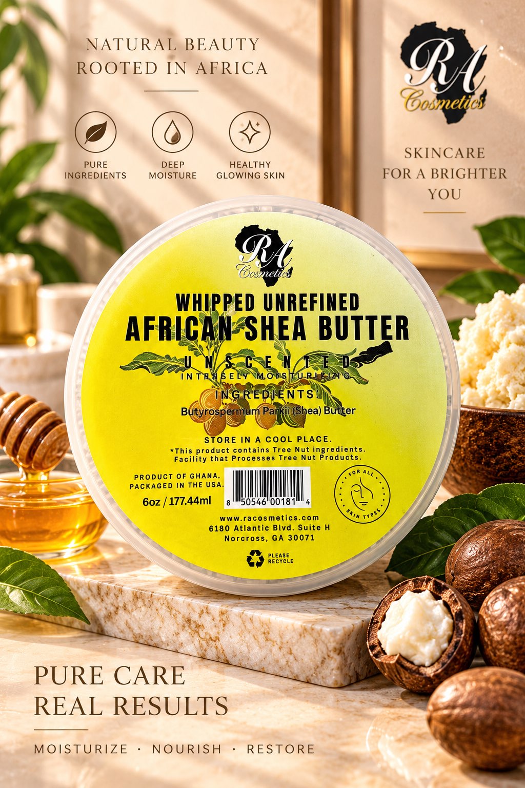 Whipped Unrefined African Shea Butter